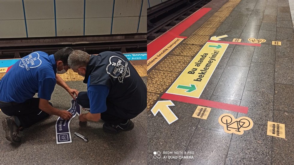 İstanbul metrosunda bisikletlilere özel vagon