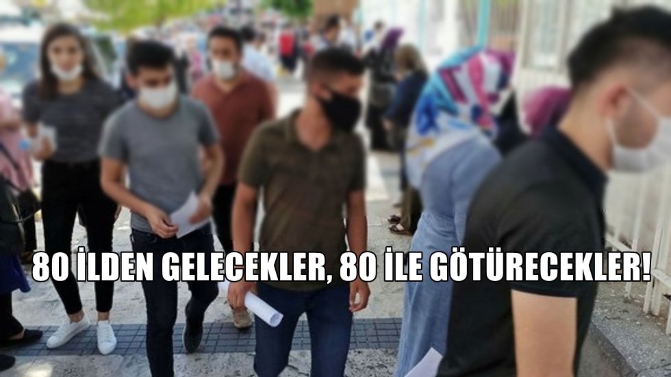 Salgının zirve yaptığı Ankara'da 15 bin kişilik sınav!