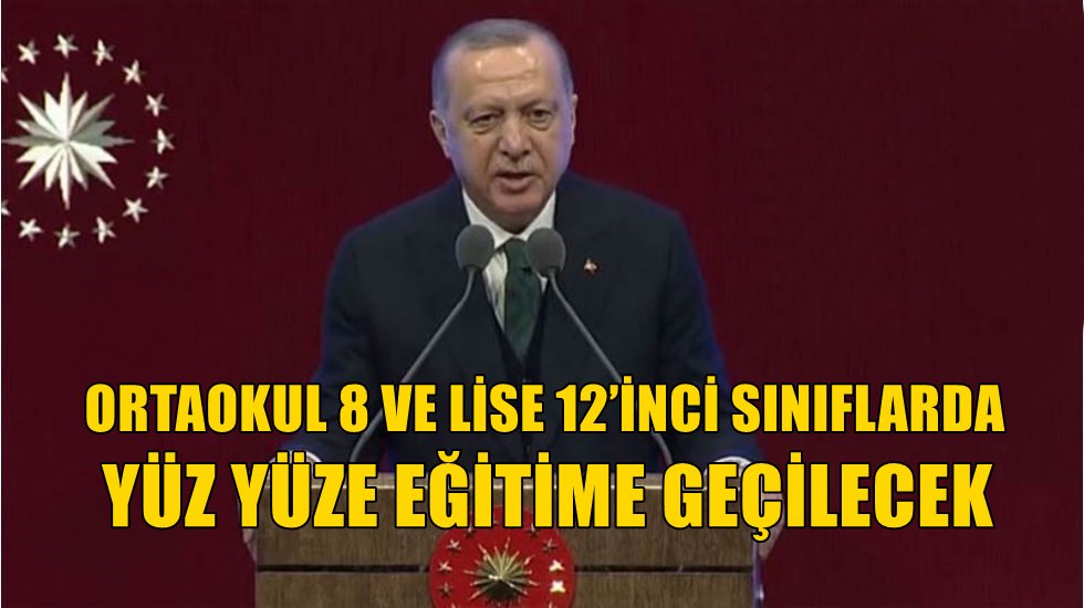 Cumhurbaşkanı Erdoğan'dan y&uuml;z y&uuml;ze eğitim a&ccedil;ıklaması&hellip;