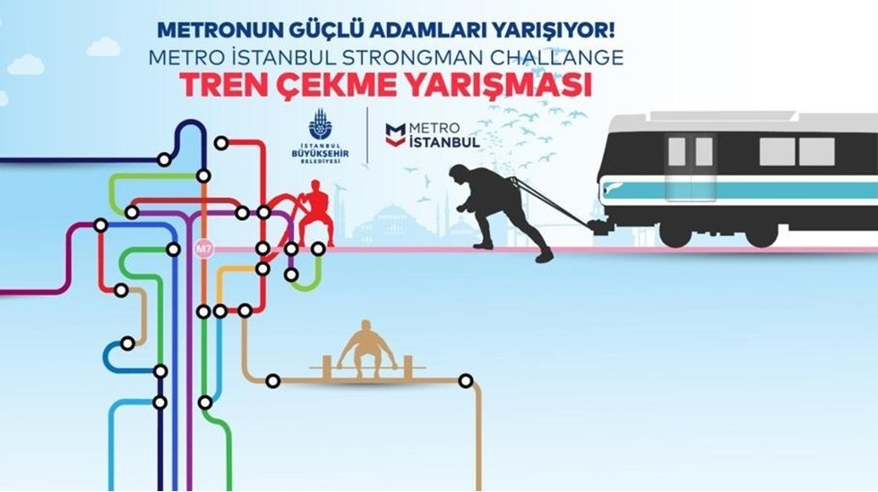 Dünya strongman şampiyonumuz 33,5 tonluk treni çekecek