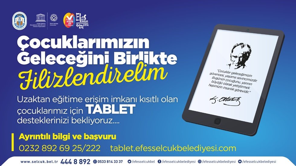 Efes Sel&ccedil;uk Belediyesi&rsquo;nden Uzaktan Eğitime Katkı