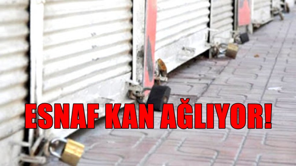 Esnaf siftahsız d&uuml;kkan kapatıyor
