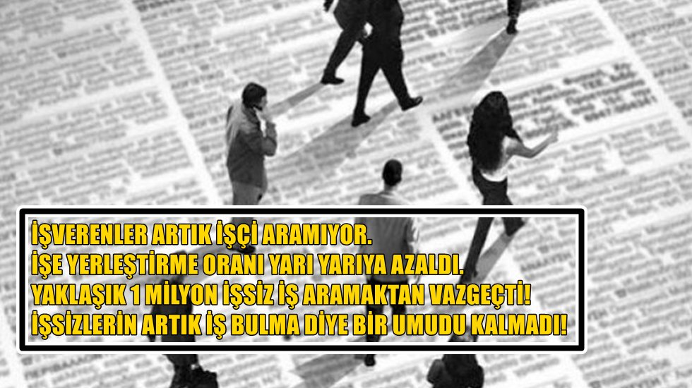 İşverenler artık iş&ccedil;i aramıyor: İşe yerleştirme oranı yarı yarıya azaldı!