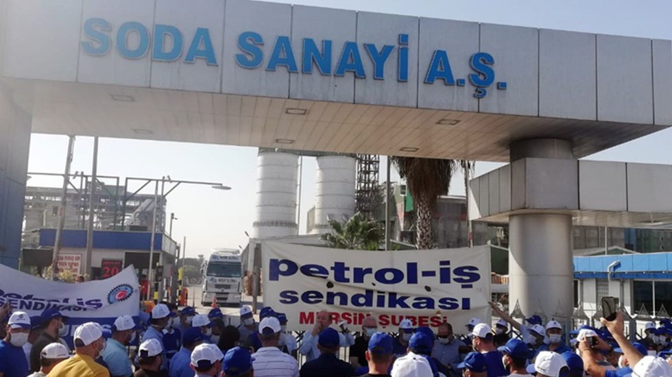Soda iş&ccedil;ileri grevde: &lsquo;90 iş&ccedil;i &ccedil;ıkarılmak isteniyor&rsquo;