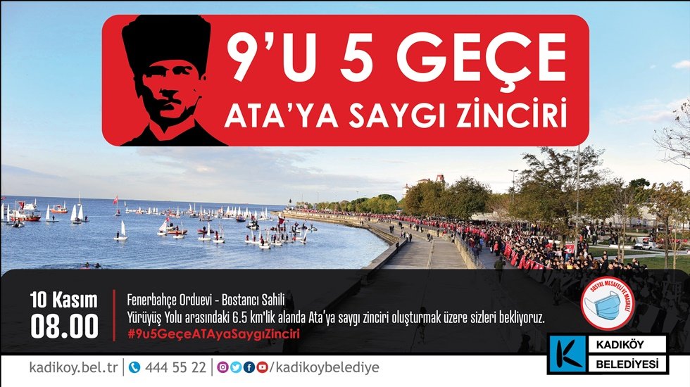 10 Kasım&rsquo;da &lsquo;Sosyal Mesafeli&rsquo; Ata&rsquo;ya saygı zinciri