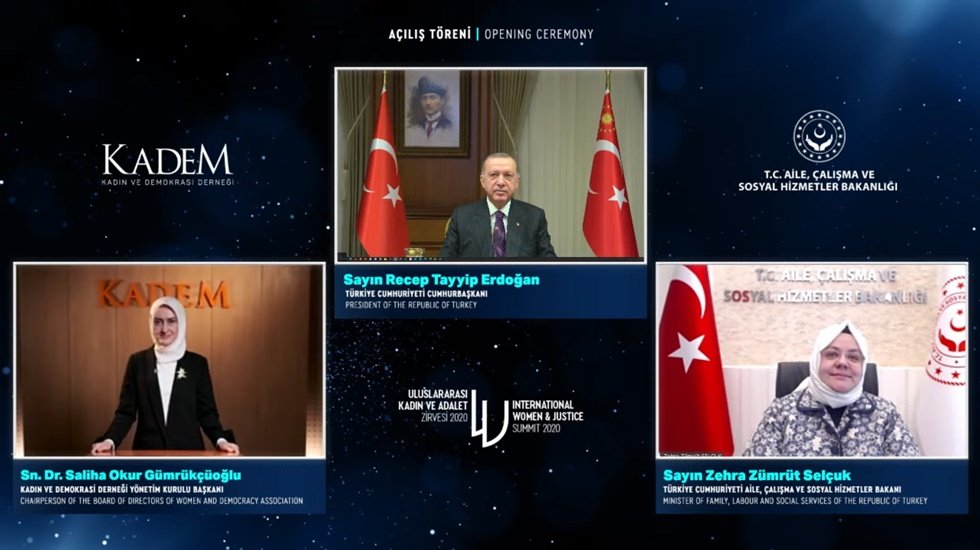 4&rsquo;&uuml;nc&uuml; Kadın ve Adalet Zirvesi&rsquo;nin a&ccedil;ılışını Cumhurbaşkanı Erdoğan yaptı