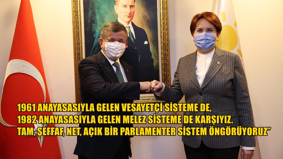 Akşener-Davutoğlu g&ouml;r&uuml;şmesinden sonra a&ccedil;ıklama