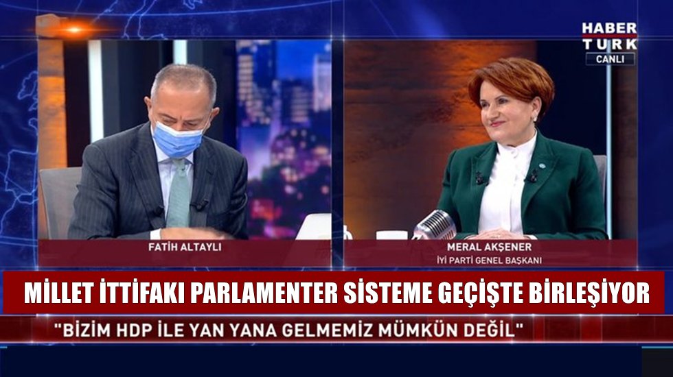 Akşener: HDP ile anayasa &ccedil;alışması yaptığımız kesinlikle yalan