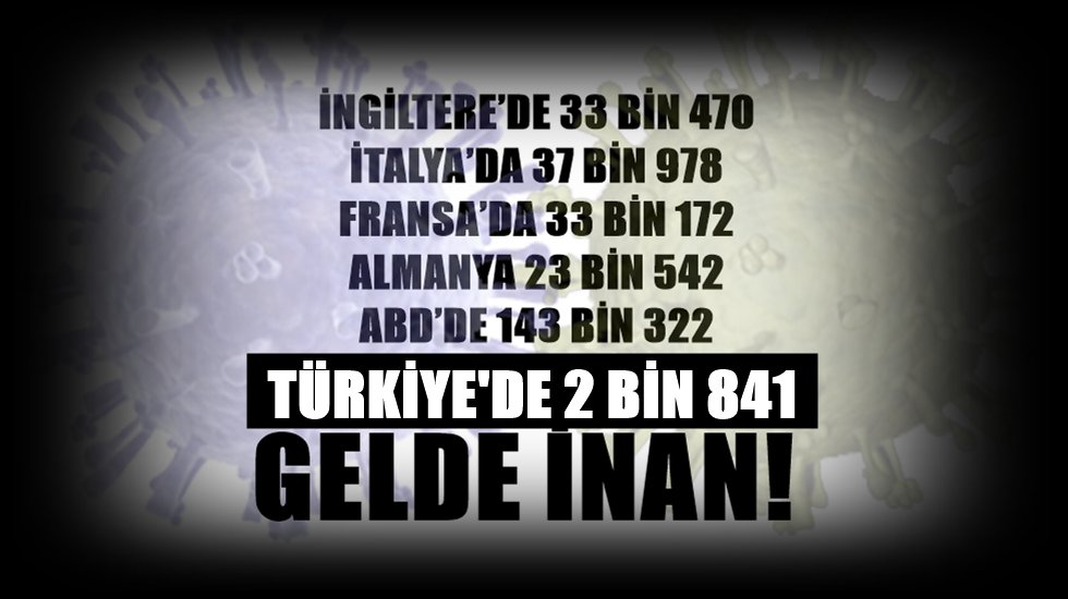 Avrupa&rsquo;da vaka sayısı 30 binin altına d&uuml;şmezken T&uuml;rkiye&rsquo;de 2 bin 800&rsquo;de kaldı.