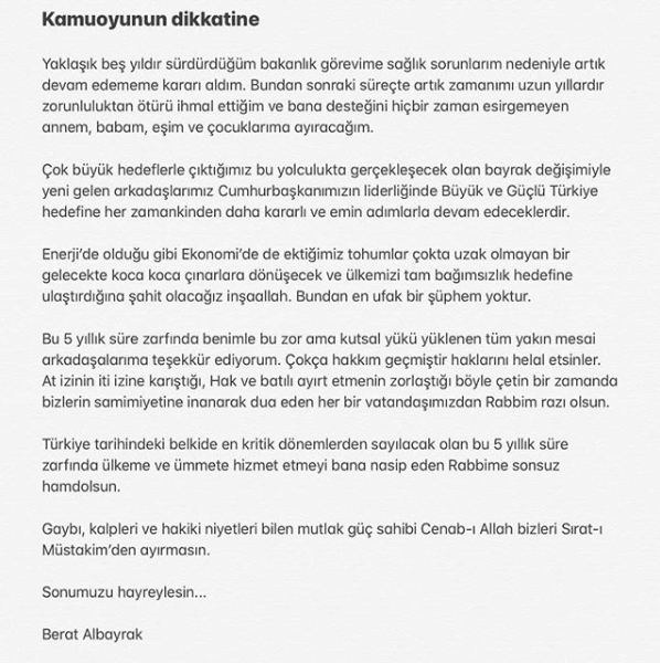 https://yenisoluk.com/uploads/2020/11/berat albayrak istifa