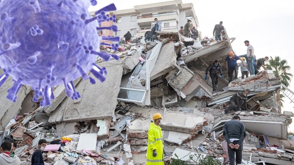 Deprem b&ouml;lgesinde pandemi riskine karşı &ouml;zel &ouml;nlemler alınmalı