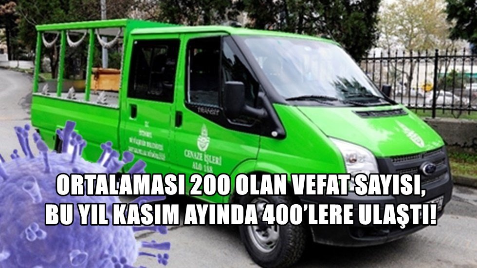 İstanbul&rsquo;da Vefat sayısı ikiye katlandı!