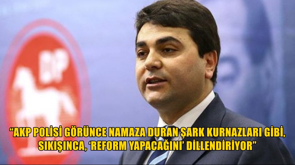 Uysal: &ldquo;Reform s&ouml;zleri i&ccedil;i boş laflardır, iğdiş edilmiş s&ouml;zlerdir&rdquo;