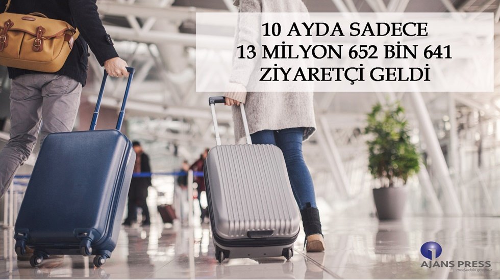 Y&uuml;zde 60 d&uuml;ş&uuml;ş var: 10 ayda sadece 13 milyon 652 bin ziyaret&ccedil;i geldi