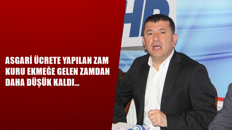 Ağbaba: Sarayın iş&ccedil;ilere yeni yıl hediyesi &ldquo;kuru ekmek&rdquo; oldu&nbsp;