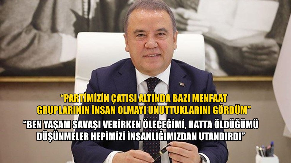 Başkan B&ouml;cek'ten partililerini su&ccedil;layan 'vefa' a&ccedil;ıklaması!