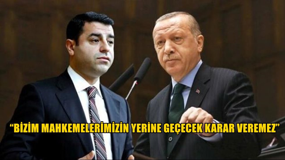Erdoğan'dan AİHM'in Demirtaş kararına ilişkin a&ccedil;ıklama