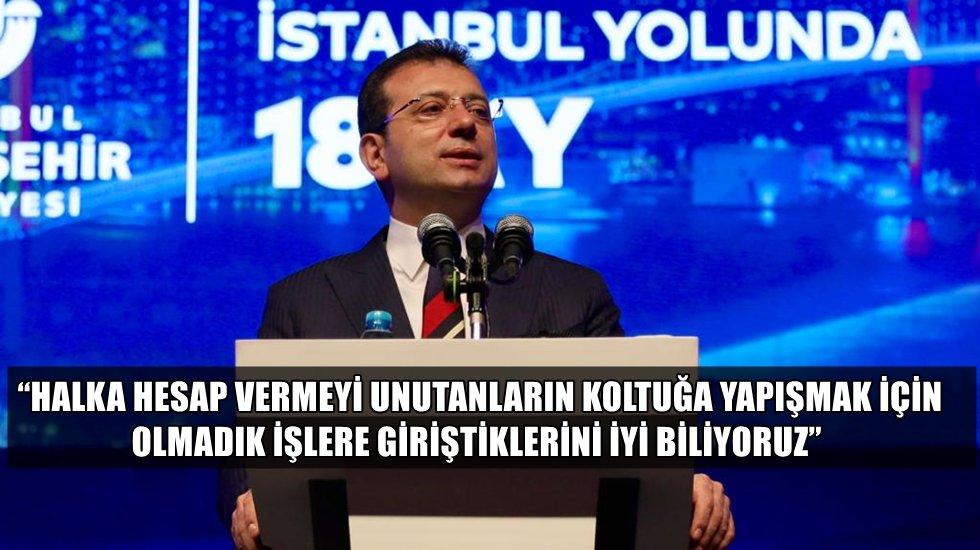 İmamoğlu: &ldquo;Fatih tablosuyla ilgili, &lsquo;sahte&rsquo; diye bir soruşturma d&uuml;zeni başlatılmış&rdquo;