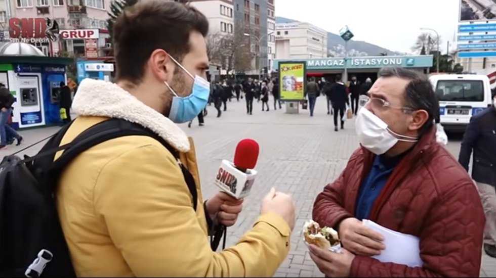 İşin i&ccedil;ine Erdoğan girince vatandaştan 20 saniyede geri vites!