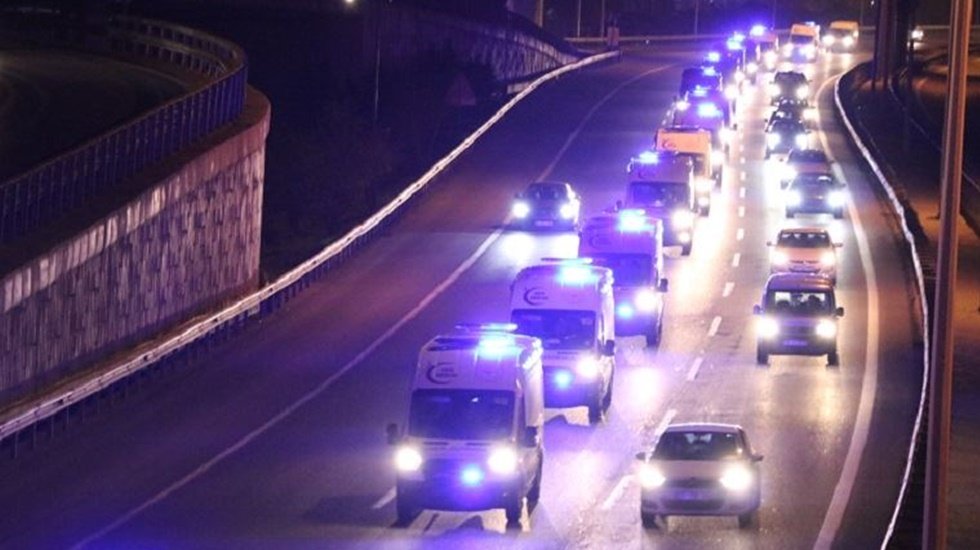 İstanbul'da panik yaratan ambulans konvoyunun nedeni belli oldu