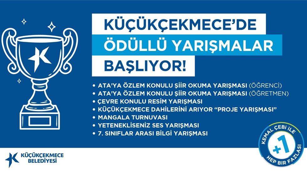 Küçükçekmece’de yeni dönemde 6 adet ödüllü yarışma düzenleyecek