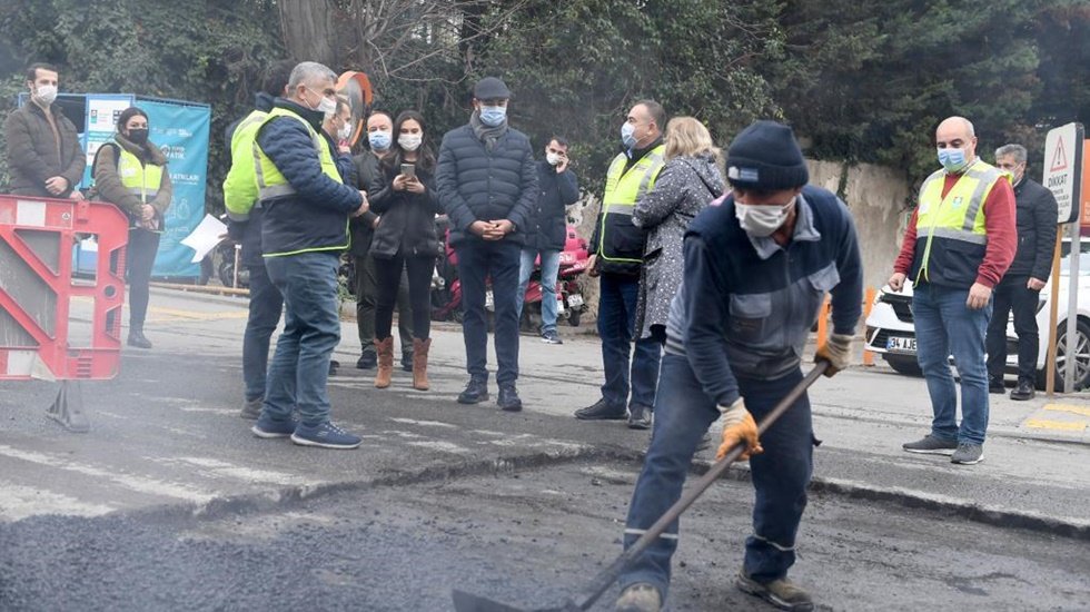 Boğazın incisi Beşiktaş’ta yollar yenileniyor…