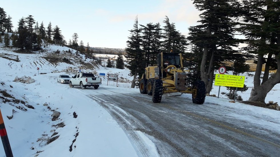 B&uuml;y&uuml;kşehir&rsquo;den karla m&uuml;cadele &ccedil;alışması