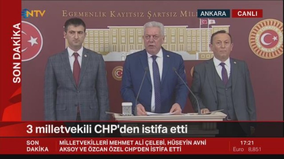 CHP'den istifa eden vekillerden a&ccedil;ıklama: Atat&uuml;rk demekten &ccedil;ekinenleri el &uuml;st&uuml;nde tutan CHP'ye geldik