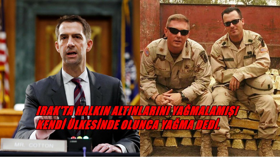 Kendi &uuml;lkesinde olunca yağma dedi
