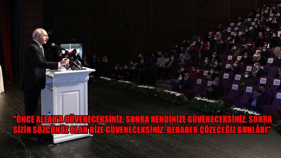 Kılı&ccedil;daroğlu: "Kim, adaletten ve hukuktan yana bir eşitsizlikle karşılaşıyorsa bana haber versin yeter&rdquo;