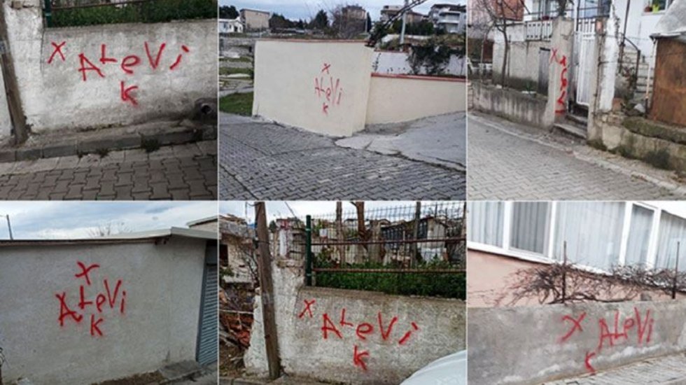 Yalova'da Alevilere ait 5 eve &ccedil;arpı işareti konulup 'Alevi' yazıldı