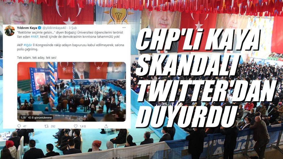 "AKP Iğdır İl Kongresi'nde rakip adayın başvurusu kabul edilmedi; salona polis &ccedil;ağrıldı"