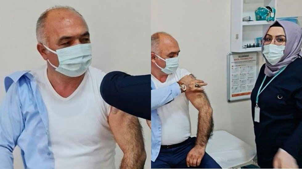 AKP&rsquo;li belediye başkanı sırası gelmeden aşı oldu