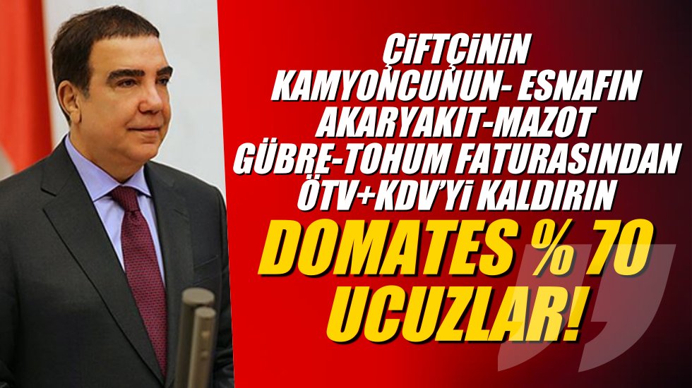 CHP'li Toprak: İktidar havuz m&uuml;teahhitlerinin sırtını sıvazlıyor; esnafı, &uuml;reticiyi, kamyoncuyu zalim ilan ediyor!