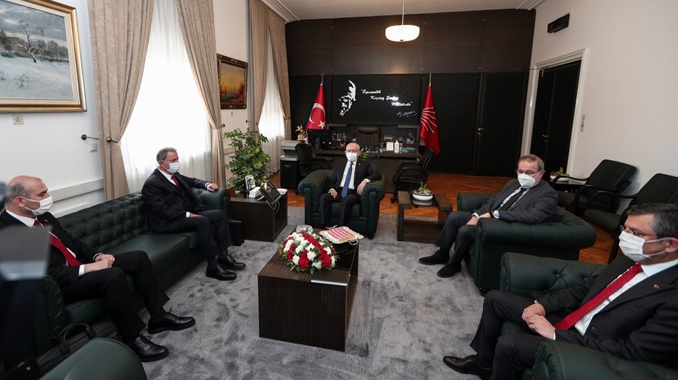 Kılı&ccedil;daroğlu, Hulusi Akar ve S&uuml;leyman Soylu&rsquo;yu kabul etti