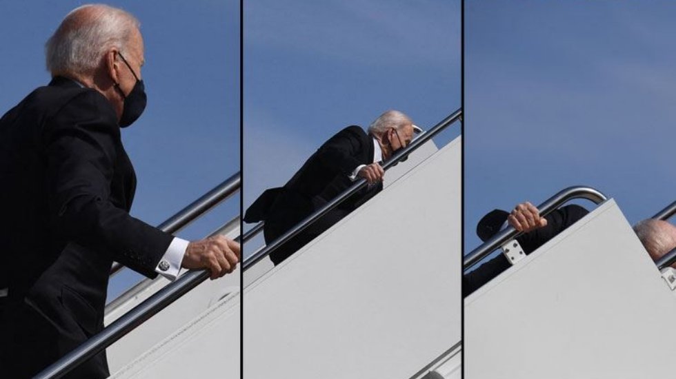 Biden'ın peş peşe d&uuml;ş&uuml;şleri sosyal medyada g&uuml;ndem oldu