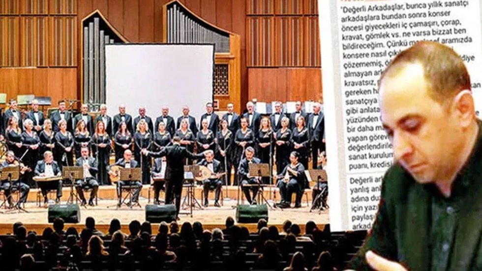 Koro m&uuml;d&uuml;r&uuml;n&uuml;n, &lsquo;i&ccedil; &ccedil;amaşırlarınıza karışacağım&rsquo; mesajı eleştiri sayıldı
