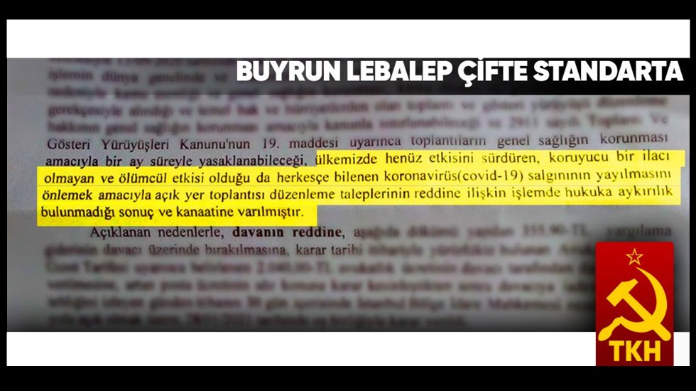 Mahkemeden TKH kararı: Buyrun lebalep &ccedil;ifte standarta