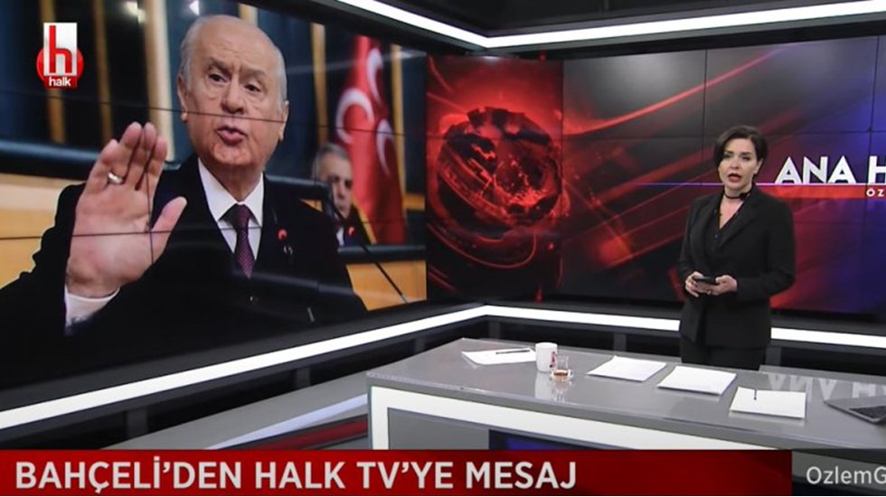 Bah&ccedil;eli'nin, Erdoğan'ı &ccedil;ok kızdıracak o mesajı &Ouml;zlem G&uuml;rses canlı yayında okudu