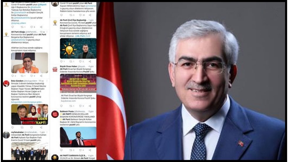 Kongre sonrası AKP Erzurum İl Başkanı &Ouml;z'&uuml;n Covid 19 testi pozitif &ccedil;ıktı
