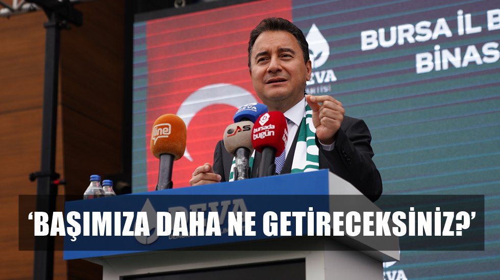 Babacan&rsquo;dan &lsquo;Bunlar İyi G&uuml;nler&rsquo; s&ouml;zlerine tepki...