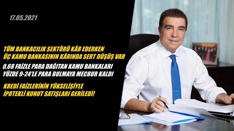 CHP'li Toprak: "&Uuml;&ccedil; kamu bankasının k&acirc;rındaki sert d&uuml;ş&uuml;ş  topluma &ouml;detilecek!"