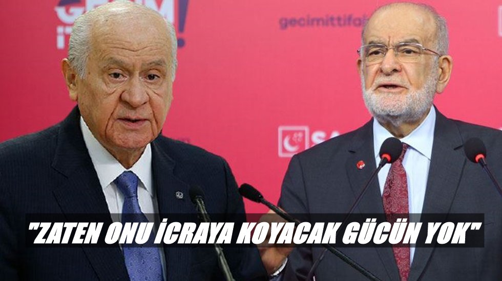 Karamollaoğlu'ndan Bah&ccedil;eli'ye 'anayasa' tepkisi