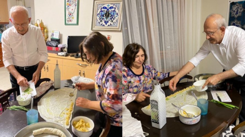 Kılı&ccedil;daroğlu'nun, mutfağından yayınladığı bayram mesajı g&uuml;ndem oldu