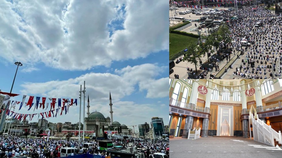 Taksim Camii, Erdoğan'ın da katıldığı t&ouml;renle ibadete a&ccedil;ıldı