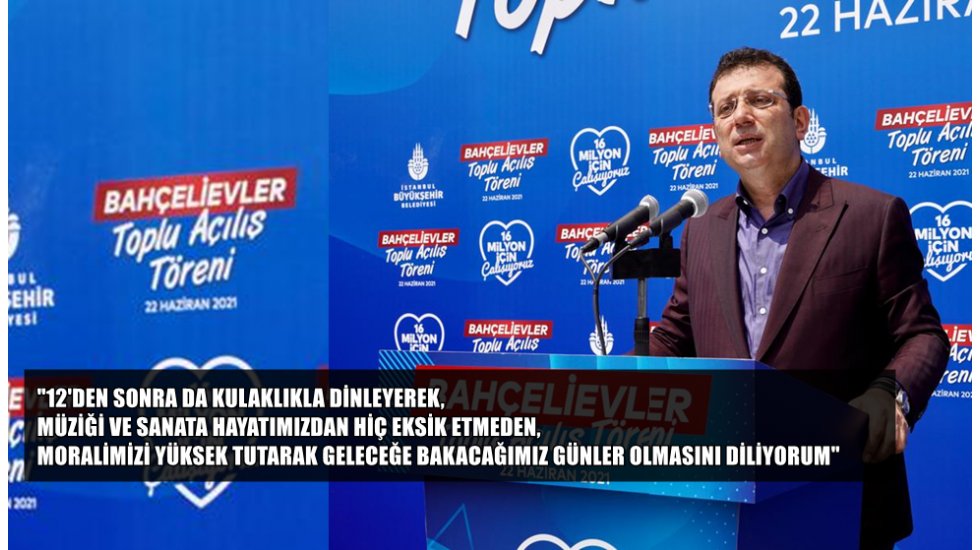 Başkan İmamoğlu'ndan Erdoğan'a 'm&uuml;zik' g&ouml;ndermesi