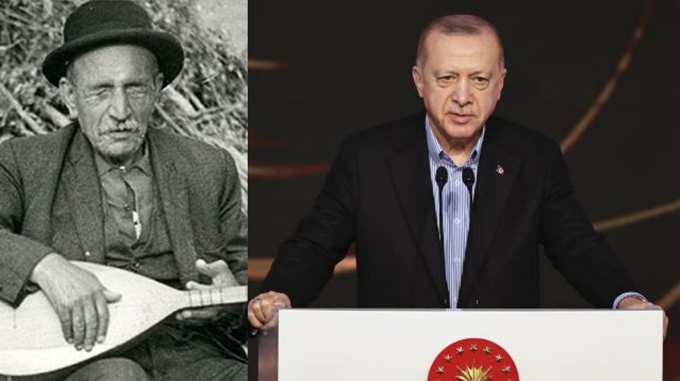 Erdoğan'dan Kanal İstanbul a&ccedil;ılışında 'Aşık Veysel' gafı!