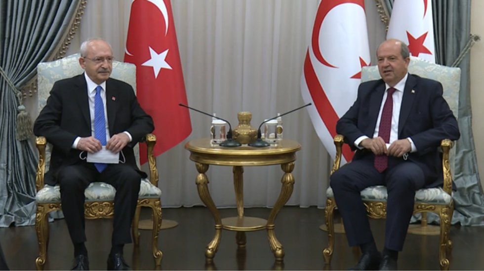 Kılı&ccedil;daroğlu, Tatar ile g&ouml;r&uuml;şt&uuml;: Kıbrıs politikası milli politikadır