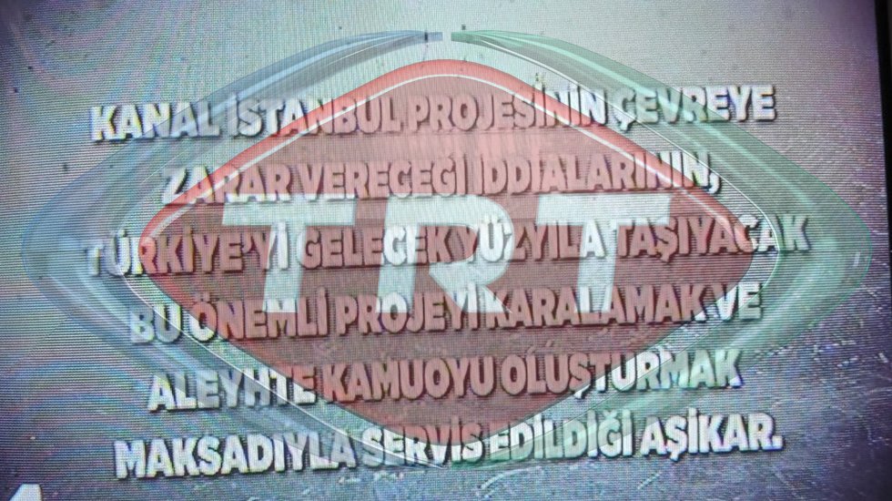 TRT ma&ccedil;ı fırsat bildi Kanal İstanbul şovu yaptı: "Acizsiniz"