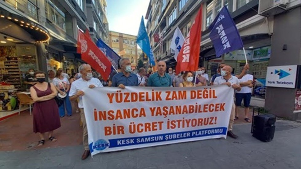 KESK Samsun: Siyasi iktidar emek&ccedil;ilere g&ouml;zlerini yummuş kulaklarını tıkamış&hellip;